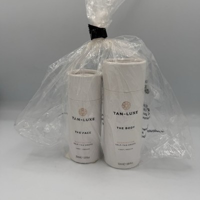 TAN-LUXE THE FACE 1.01oz /THE BODY 1.69oz Self-Tan Drops LIGHT/MEDIUM