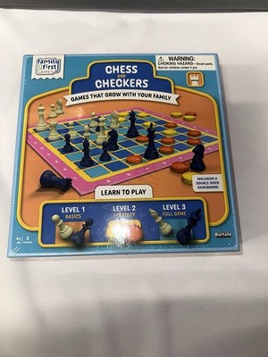 Chess and Checkers Family First Games Buffalo Games Brand New Sealed
