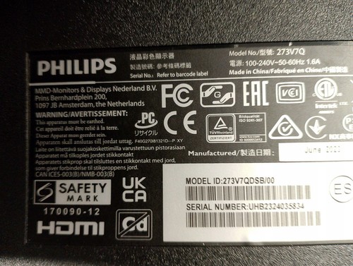 DEFEKT Philips 273V7QDSB – 27'' FHD Monitor,,,, - Bild 4 von 9