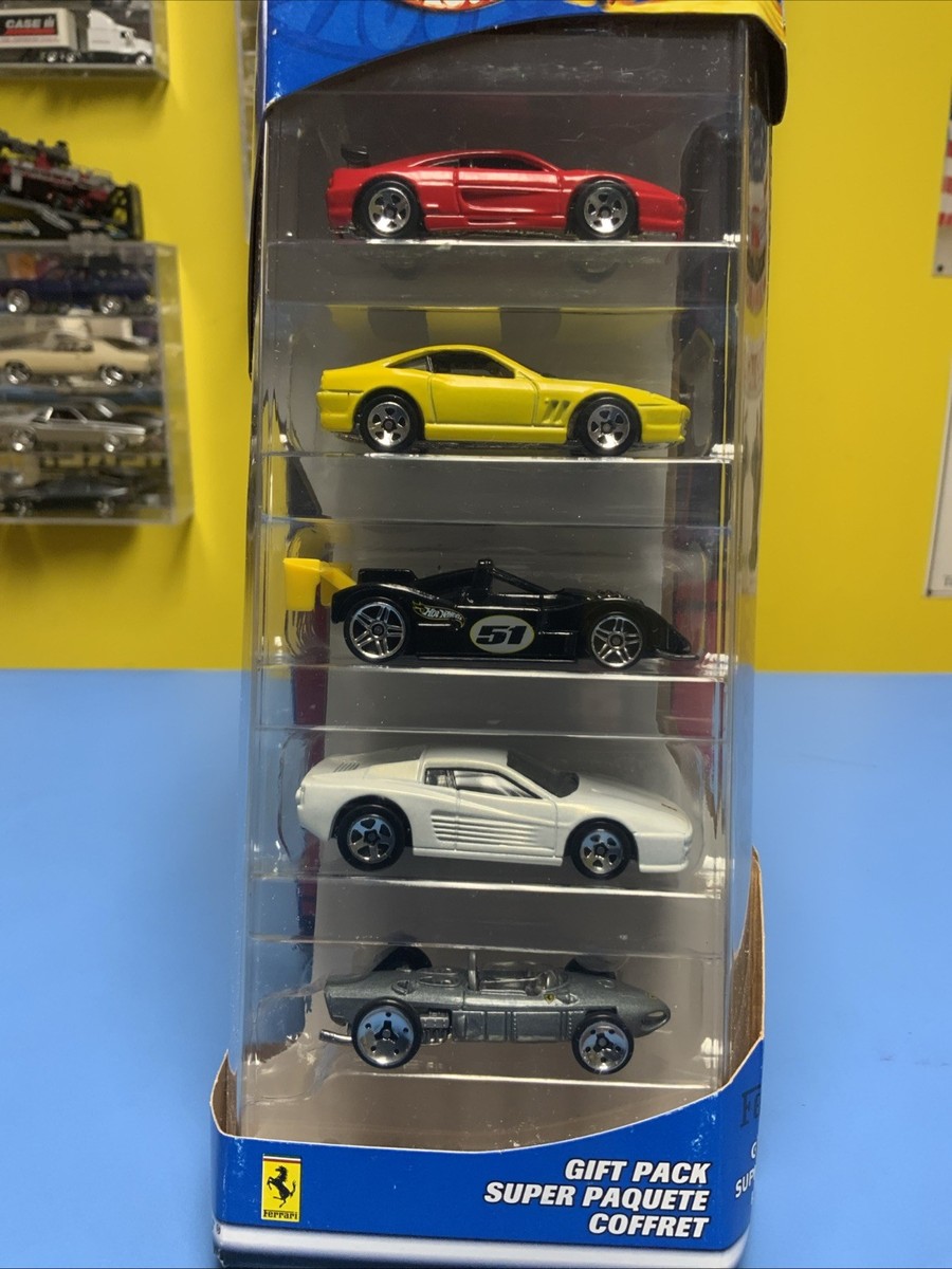 2003 HOT WHEELS VINTAGE 35th ANNIVERSARY 5 CAR FERRARI GIFT PACK