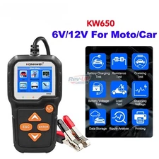 6V 12V Auto Battery Analyzer Cranking Charging Test Tool Car Moto Battery Tester