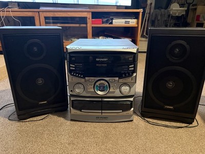 Sharp CD-PC651 Mini Component HiFi System + Lautsprecher Ersatzteile oder Reparatur