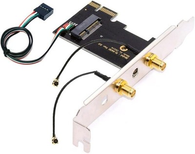 NGFF M.2 A+E Key WiFi Karte auf PCI-E 1x Adapter für WLAN