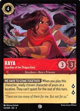 Raya Guardian of the Dragon Gem 122/204 Ursula's Return Disney Lorcana 017143