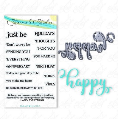 Streamside Studios, clear stamp + die, Happy Everything