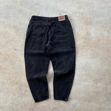 New 90s Vintage Levis 550 Jeans Black Relaxed Fit Tapered Leg USA Womens Size 8