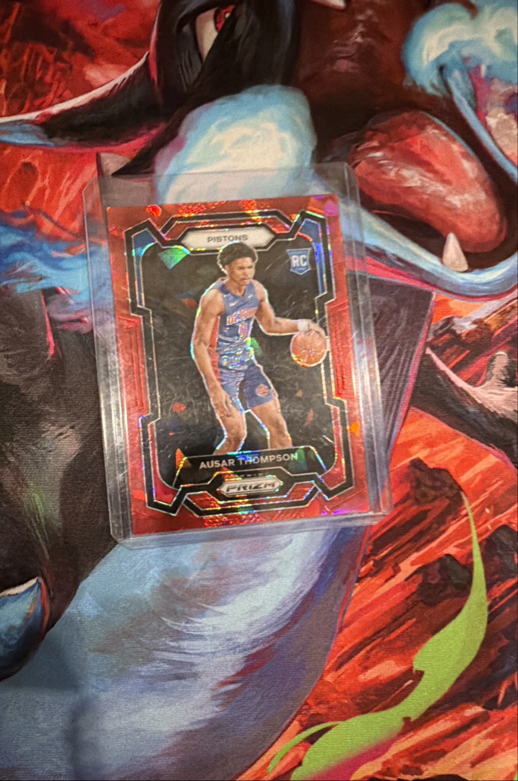 2023-24 Panini Prizm - Ausar Thompson #178 Red Ice Prizm (RC)