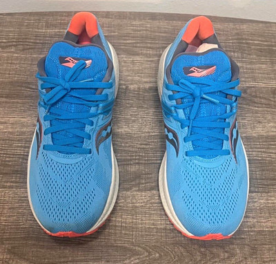 Saucony Triumph 20 Ocean/Coral Women s Running Shoes Mesh Low Top S10759-31