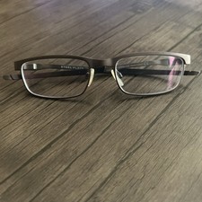 Oakley Steel Plate OX3222-0252 Rectangle Powder Cement Eyeglasses 52-18-141 NICE