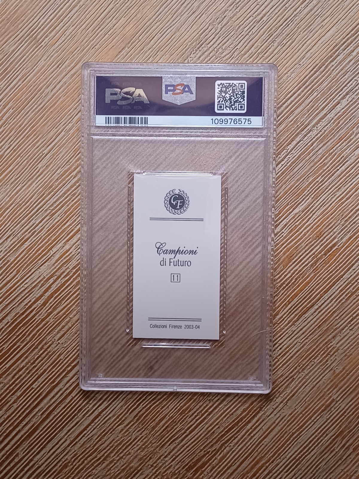 2003-04 Collezioni Firenze Campioni di Futuro "Sky" Sidney Crosby #11 PSA 8 view 2