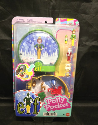 New Polly Pocket Elf Holiday Compact Set Buddy The Elf Movie Christmas Playset