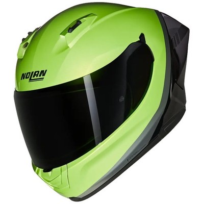 Nolan N60-6 Sport Verniciatura Speciale N-Com Integralhelm Schwarz/Grün Rennhelm