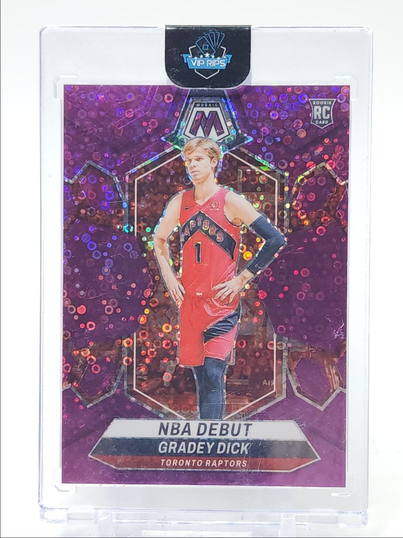 GRADEY DICK 2023-24 MOSAIC NBA DEBUT ROOKIE PURPLE FAST BREAK RC /50 Q1300-F