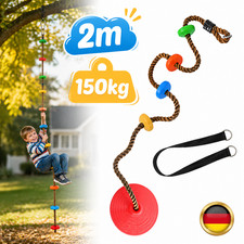 Huśtawka dziecięca na zewnątrz 2 metry lina z platformą do 150 kg lina wspinaczkowa ogród