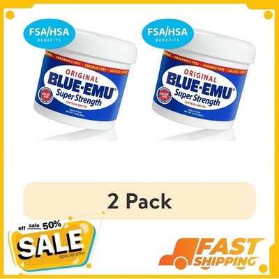 (2 pack) Blue-Emu Original Super Strength Topical Cream for Muscles, 12 oz