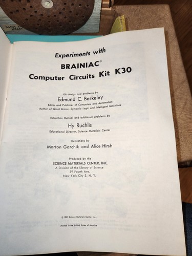 Brainiac K-30 Computer Circuits Lab Game - Centro de Materiales Científicos 1959 - Imagen 9 de 12