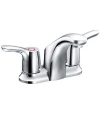 Baystone by Moen 4 in. Centerset 2-Handle Bathroom Faucet Chrome CA42213