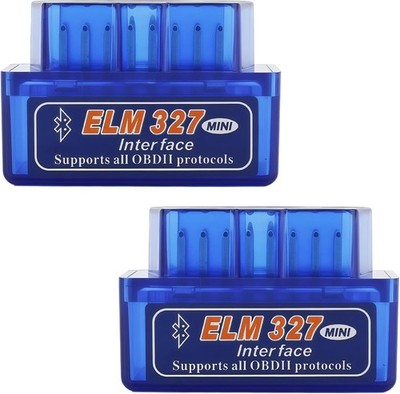 2er Pack OBD2 Bluetooth Scanner Diagnosegerät EML 327 Mini für iOS & Android