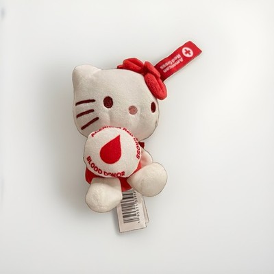 Sanrio Hello Kitty American Red Cross Blood Donor Plush w/ Pouch & Cards