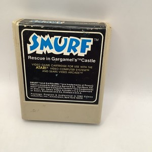 1re édition française : Schtroumpf Atari 2600 Boite Notice