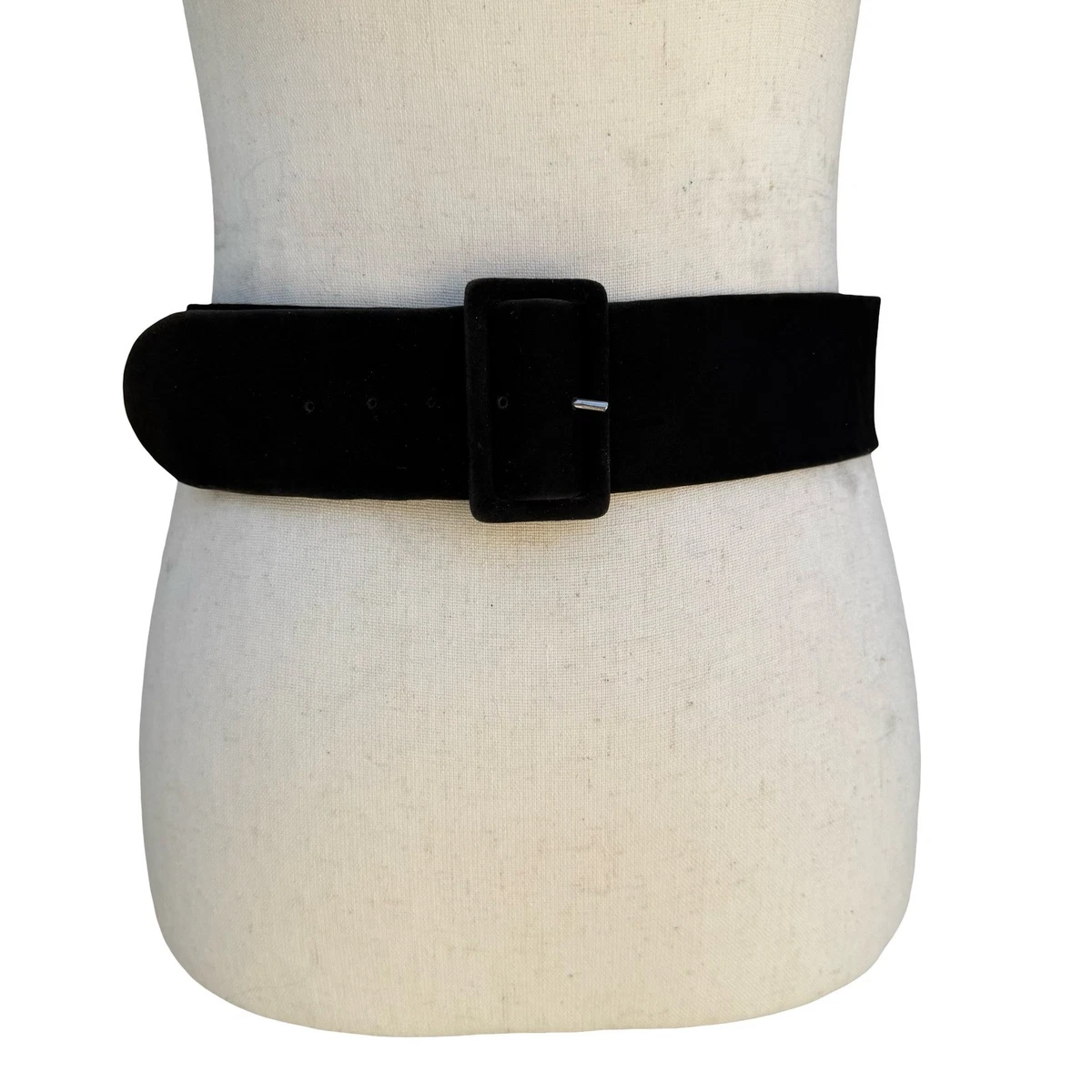 Vintage 90s Beaded Velvet Waist Belt Black Metallic Ornate Statement Chunky Wide Wide Black Velour Belt: Vintage Beaded Corset Waist Belt - Etsy main image 3
