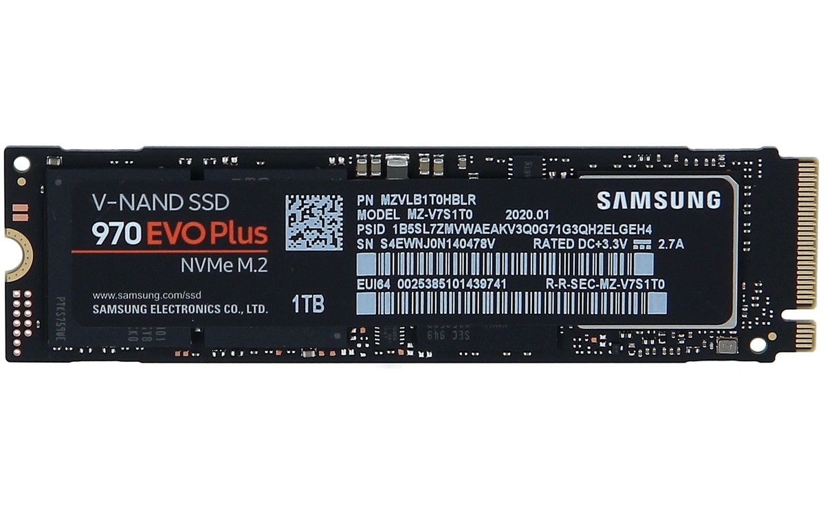 Evo Nvme Samsung Nvme 970 1tb SAMSUNG MZ-V7S1T0BW SSD 970 EVO Plus