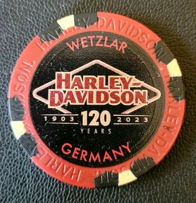 1 Orig. Harley-Davidson Pokerchip "H-D Factory Group, Wetzlar, Germany" - Bild 1 von 2