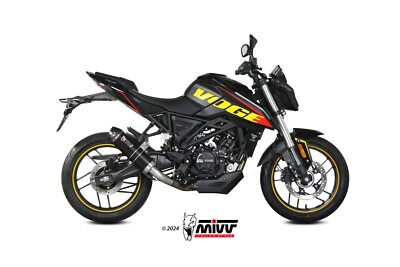 Auspuff komplett MIVV VOGE BRIVIDO 125 R 2023 2024 GP EDELSTAHL SCHWARZ