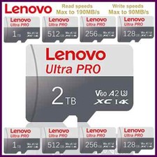 Original Lenovo Memory Card 2TB 128GB Class 10 V60 TF Card 1TB Mini SD Card...