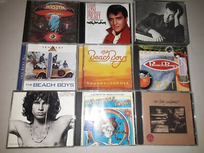 Lot of 9 ROCK Cd!CDS grateful dead,boston,the doors,tom petty,joel+MORE 162F