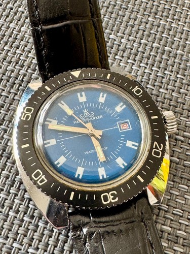 Vintage Meister Anker Taucher Style Uhr UMF 24-24 Handaufzug 70er Jahre Made in DDR