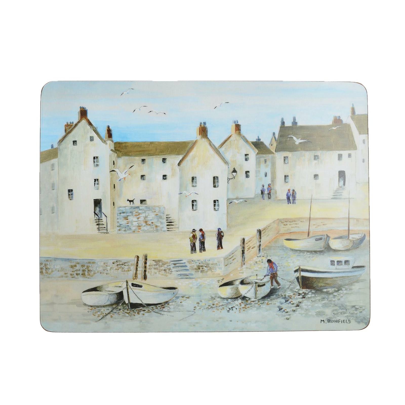 Kitchencraft Creative Tops Cornish Harbour Premium Placemats - Pack of 6