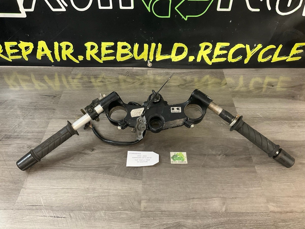 2002 2003 2004 2005 KAWASAKI ZX12 ZX-12 TOP TRIPLE TREE IGNITION