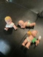 Vintage 1991 Galoob Baby Face Magic Diaper Babies Set Of 3