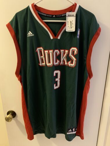 Adidas Milwaukee Bucks Brandon Jennings #3 NBA Basketball Jersey