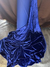 1m royalblue Spandex Mirror Velvet  strech Dress Fabric 58?