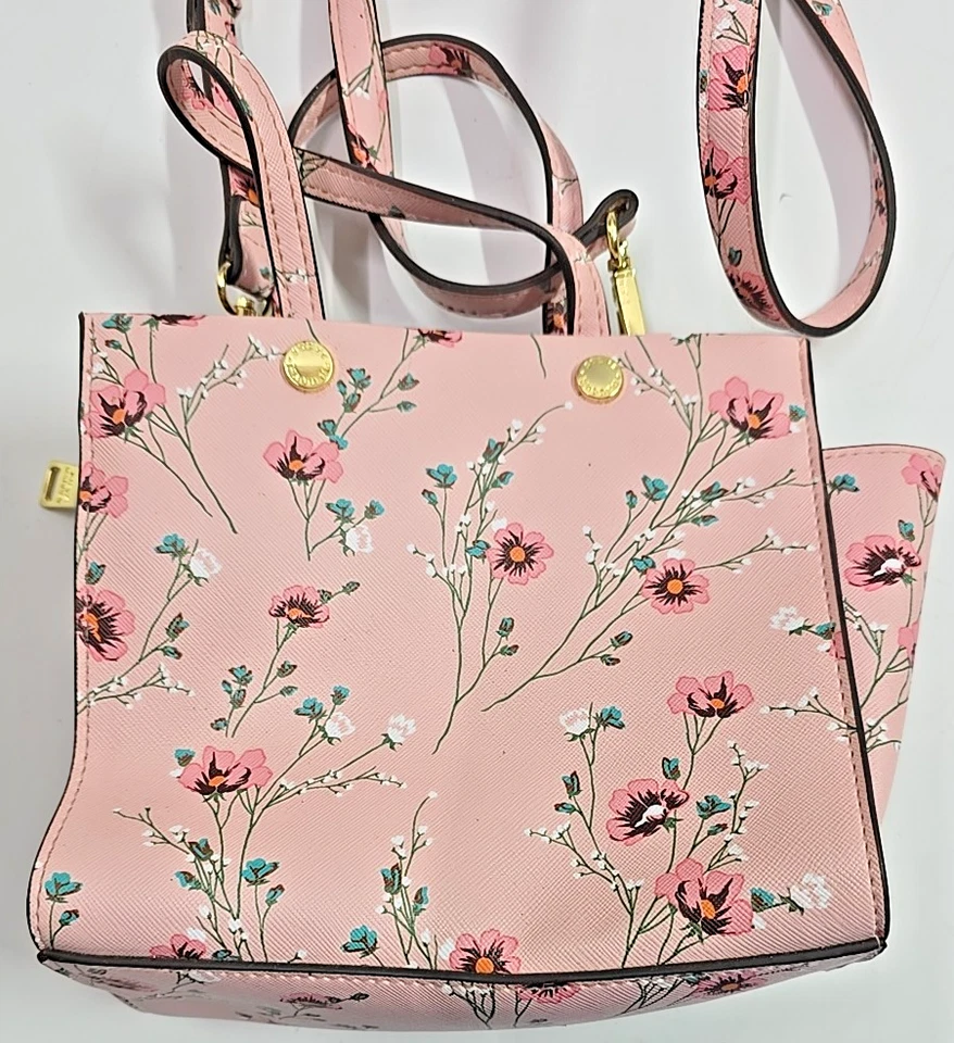 STEVE MADAN Bandolera Bolso de Mano Mujer ROSA Floral Cartera Bolso de Hombro Foto 3 de 4