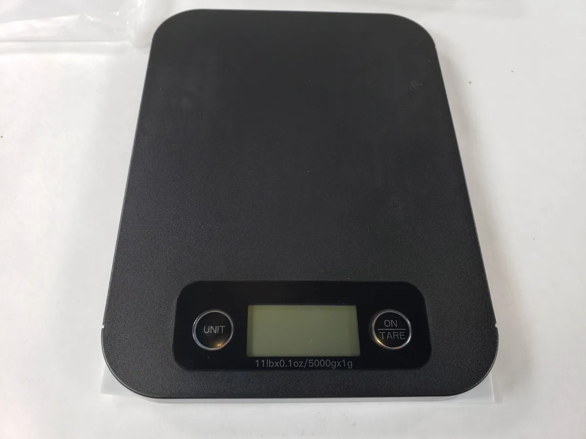 URAMAZ CK10E Black Smart Kitchen Scale For Food With Nutritional Analysis  App