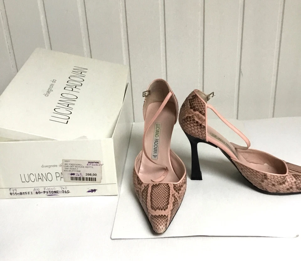 LUCIANO PADOVAN, echtes PITON / Schlangen Leder, Gr. EU 36,5, Pumps, NP 398 € - Bild 4 von 4