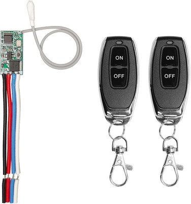 Mini Wireless Switch, 433Mhz Remote Control Relay Switch, DC 6V-24V 1CH Chann...