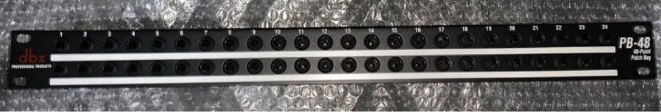 DBX PB-48 48-point 1/4 inch Balanced Patch Bay Tested - Image 3 of 4