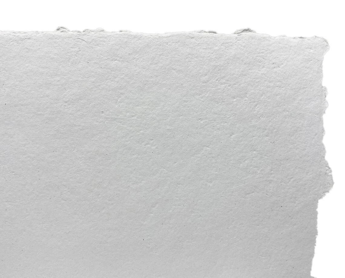 Handmade paper sheets deckled edge thick 200 GSM acid free natural paper 12 X 15