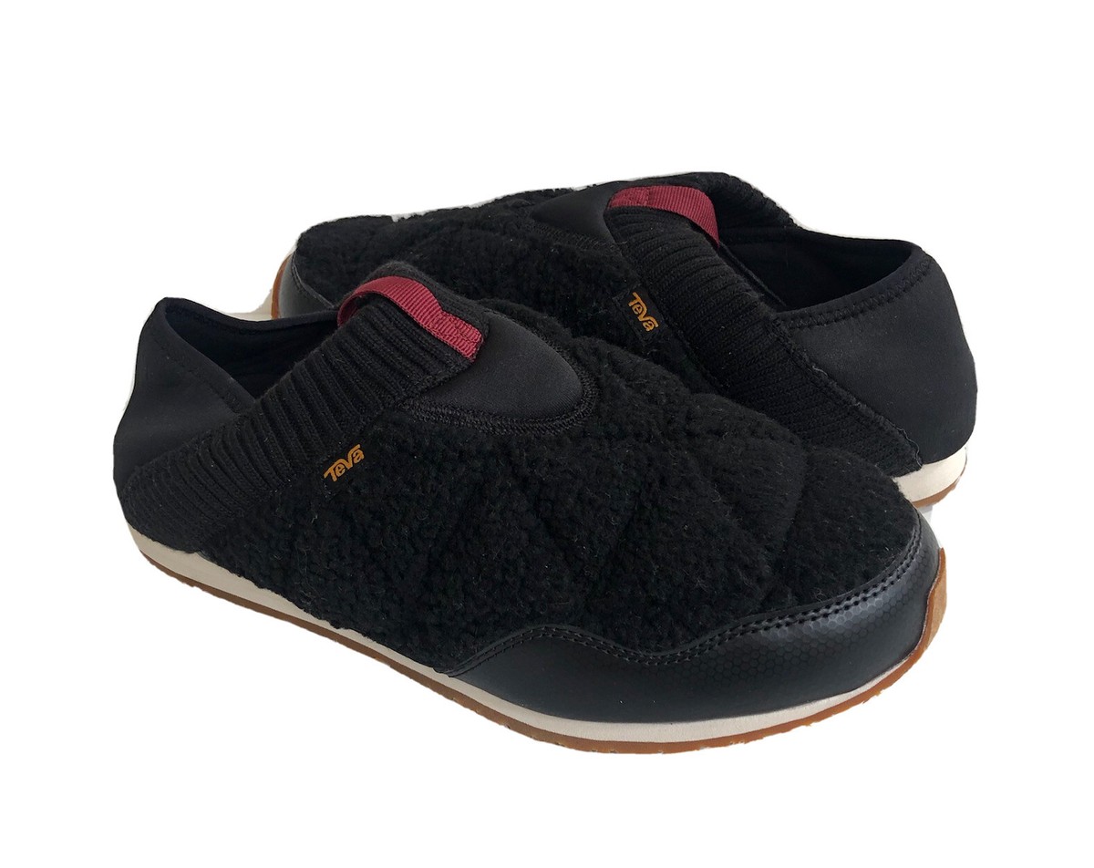 TEVA WOMEN Re EMBER MOC FLEECE BLACK SHOES US 11 / EU 42  display picture 3