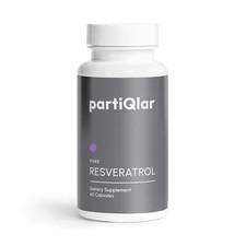partiQlar High Purity Trans Resveratrol Supplement 500mg - Each Capsule Excee...
