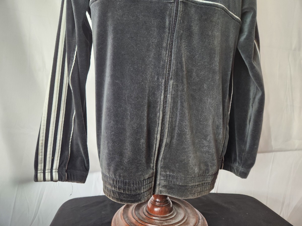 🔥🚨Vintage 90s Black Velour Adidas Track Suit Small EUC DMC 🔥🚨Vintage 90s Black Velour Adidas Track Suit Small EUC DMC