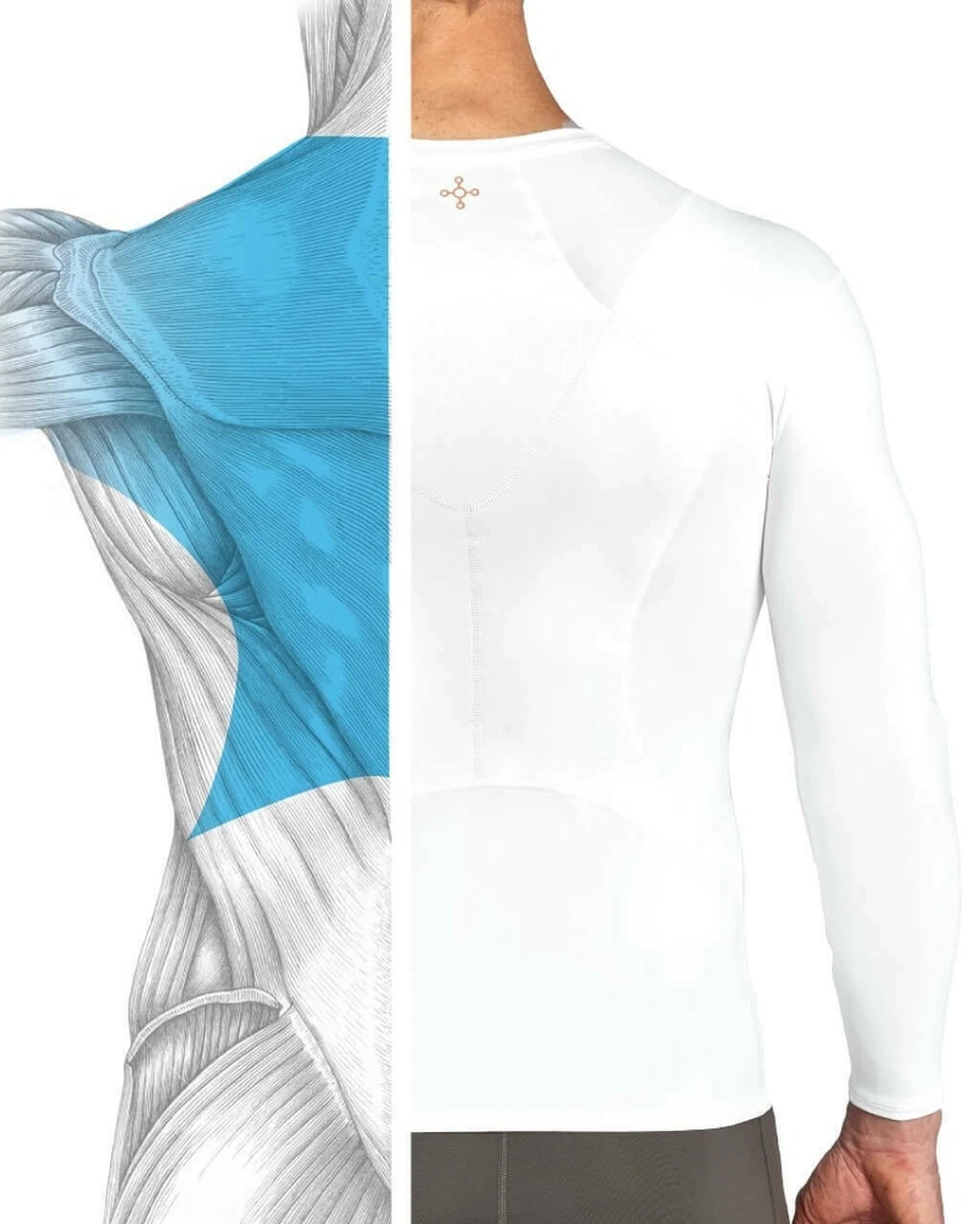 Tommie Copper Long Sleeve Shoulder Support Upper Back Pain Brace Shirt