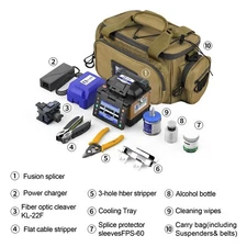 Jilong 500E FTTx Fiber Optic Fusion Splicer Support Active-Clad Alignment Splice
