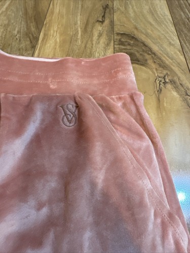 Victoria Secret Joggers Velour XL Apricot Solid NWT - Picture 2 of 6