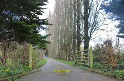 Foto 6x4 Aufwendige Auffahrt abseits der Pudding Lane, Chigwell Row c2022
