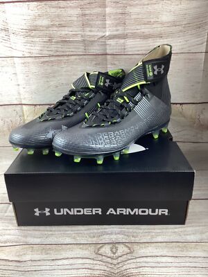 Under Armour Highlight MC Football Black Jet Grey Cleats 
